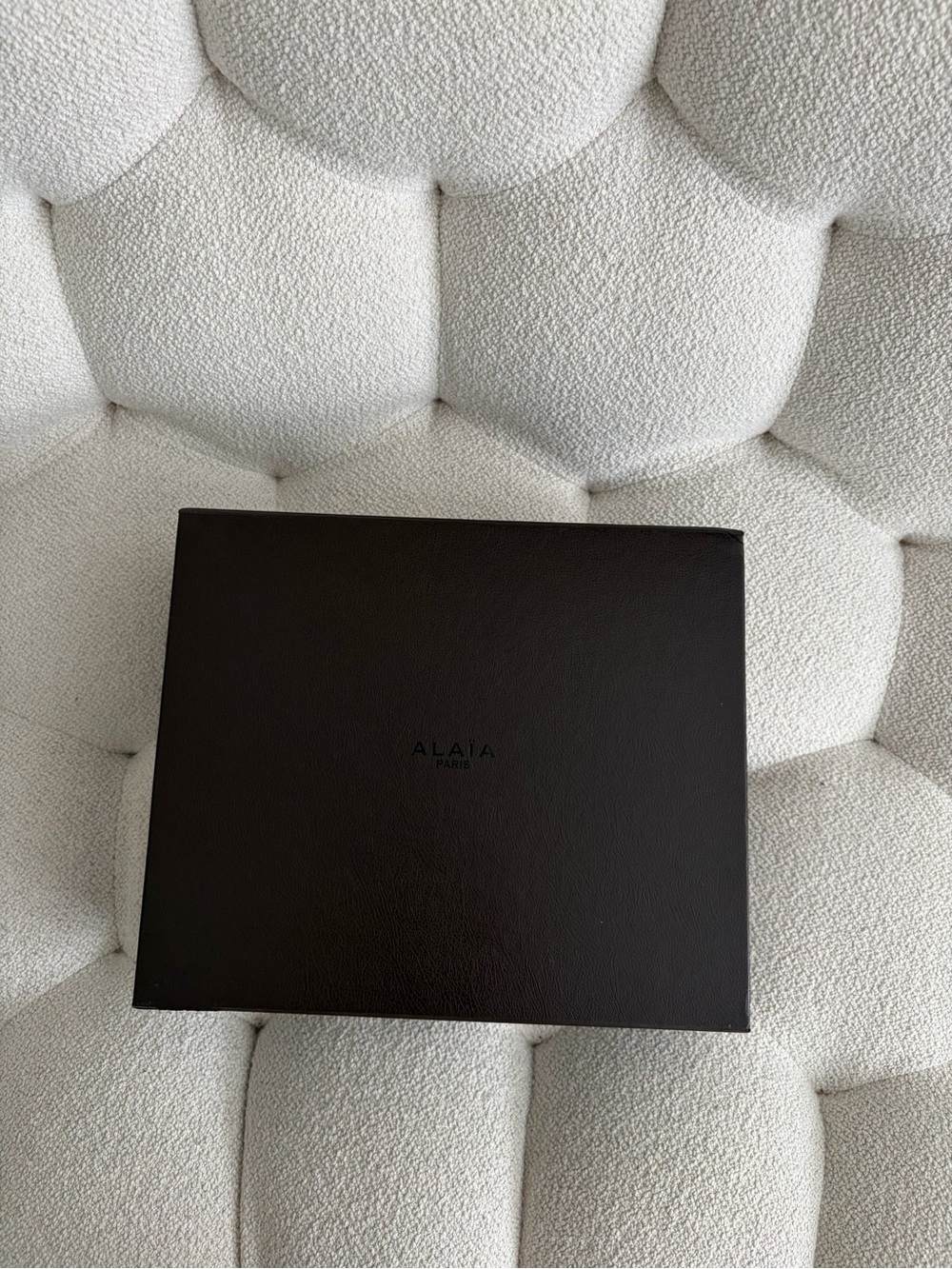Alaïa Paris Luxury Packaging Box, Espresso